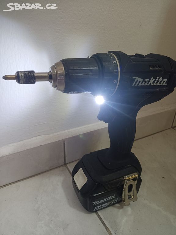 Aku vrtačka Makita DDF 482, baterie 18V 3.0