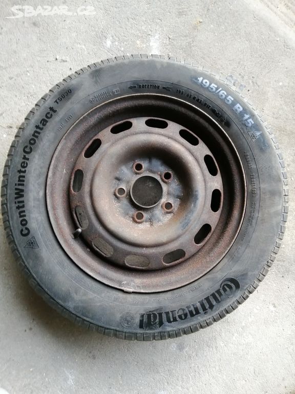 Zimní pneu 195/65 R 15 + disky 5 x 114,3