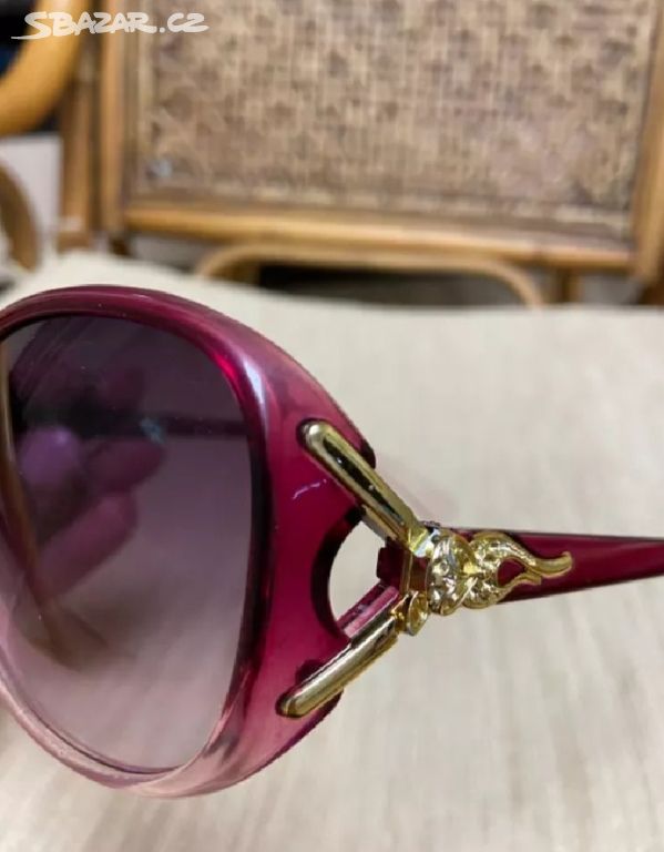 Nové dámské sluneční brýle růžové zlaté