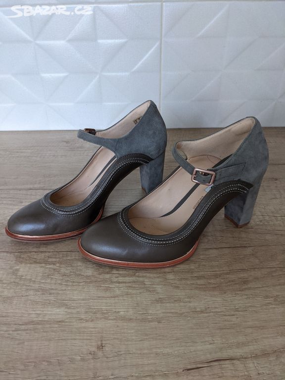 TOP Nové kožené lodičky Clarks v. 39,5