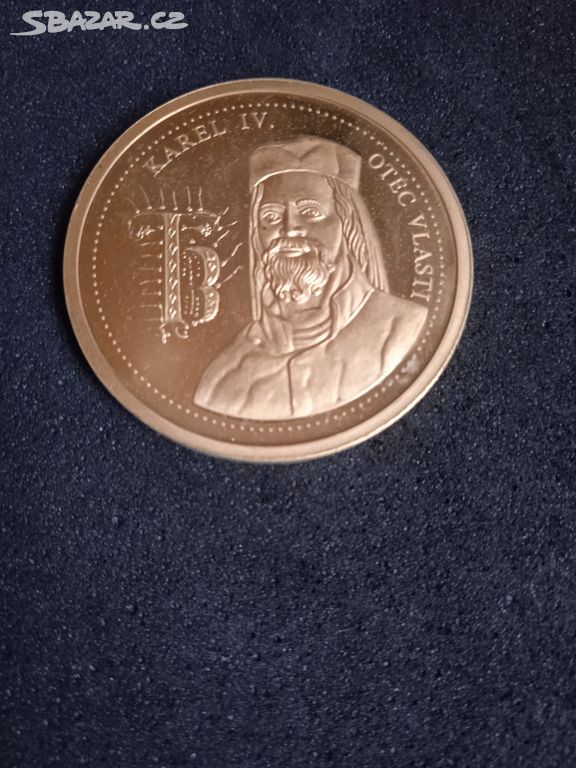 Medaile Karel IV vyhotovení proof