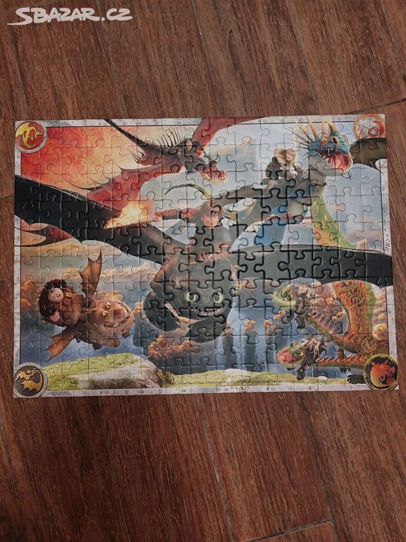 Dětské puzzle "Jak vycvičit draka"