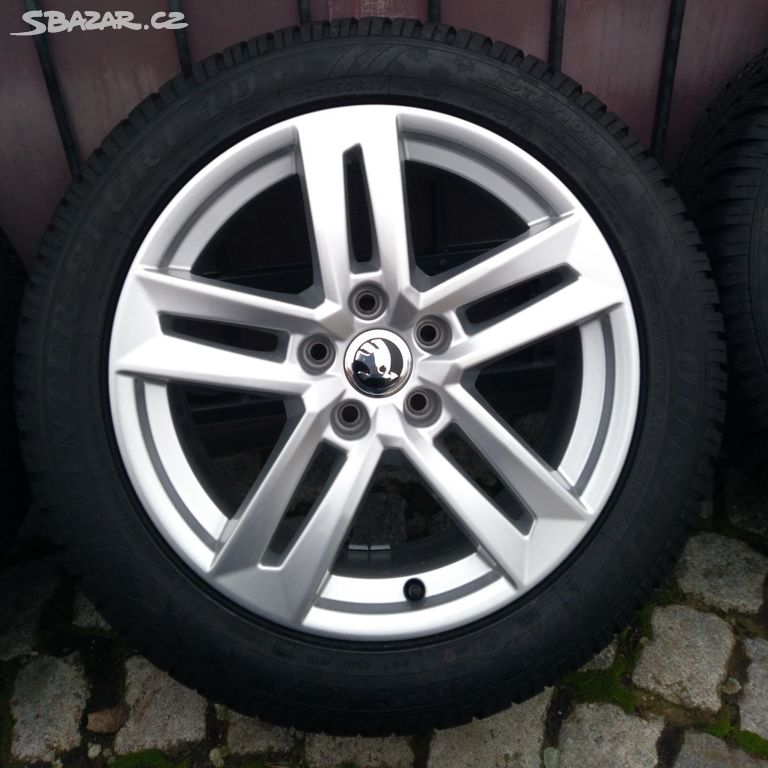 17"- ZÁNOVNÍ ZIMNÍ OBUTÁ ALU KOLA 5x112 ŠKODA YETI