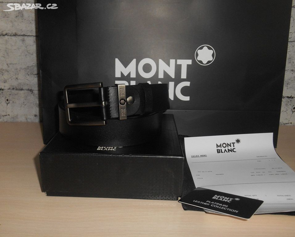 Mont Blanc Kožený pásek pánský dámský. Nový