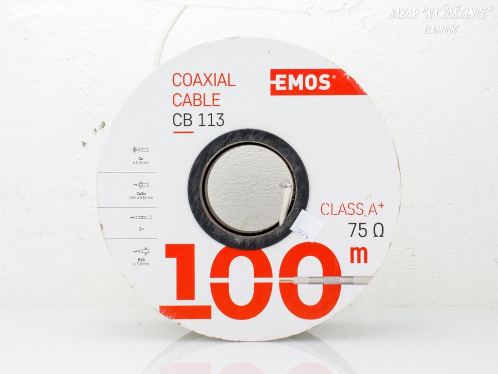 Koaxiální kabel Emos S5261 - CB113 ( cca 80 m)