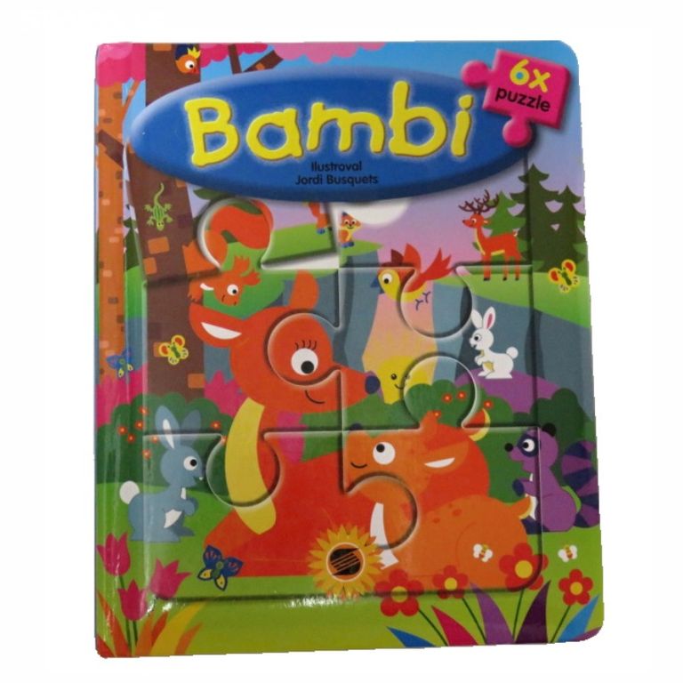 NOVÉ Kniha s puzzle Bambi - Pohádka s puzzle SUN