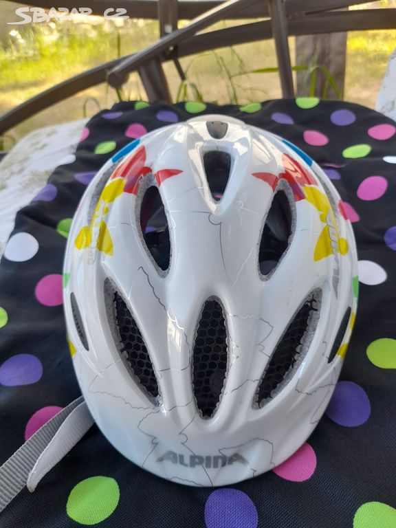 Dětská helma na kolo Alpina s blikačkou XS