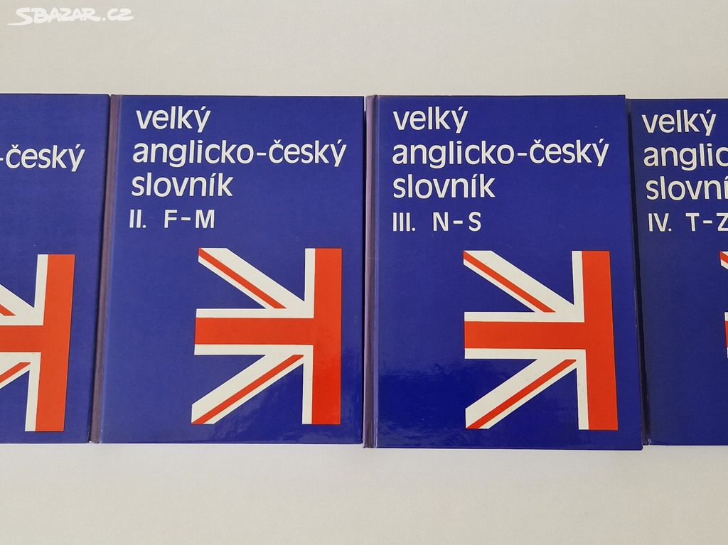 Velký anglicko-český slovník (I. - IV. díl)