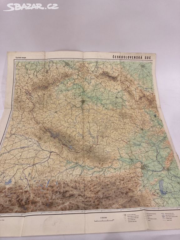 Mapa - Československo - Cast