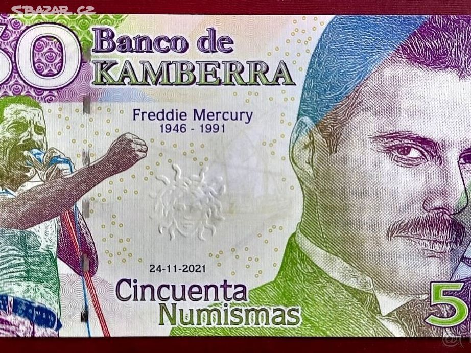 50 Numismas, FREDDIE MERCURY, Franck Medina, UNC