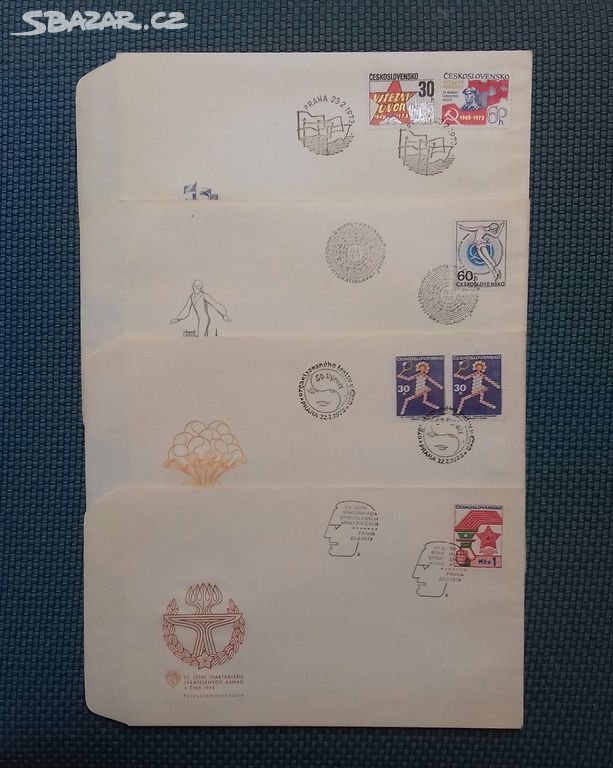 FDC se známkami a razítky 1973