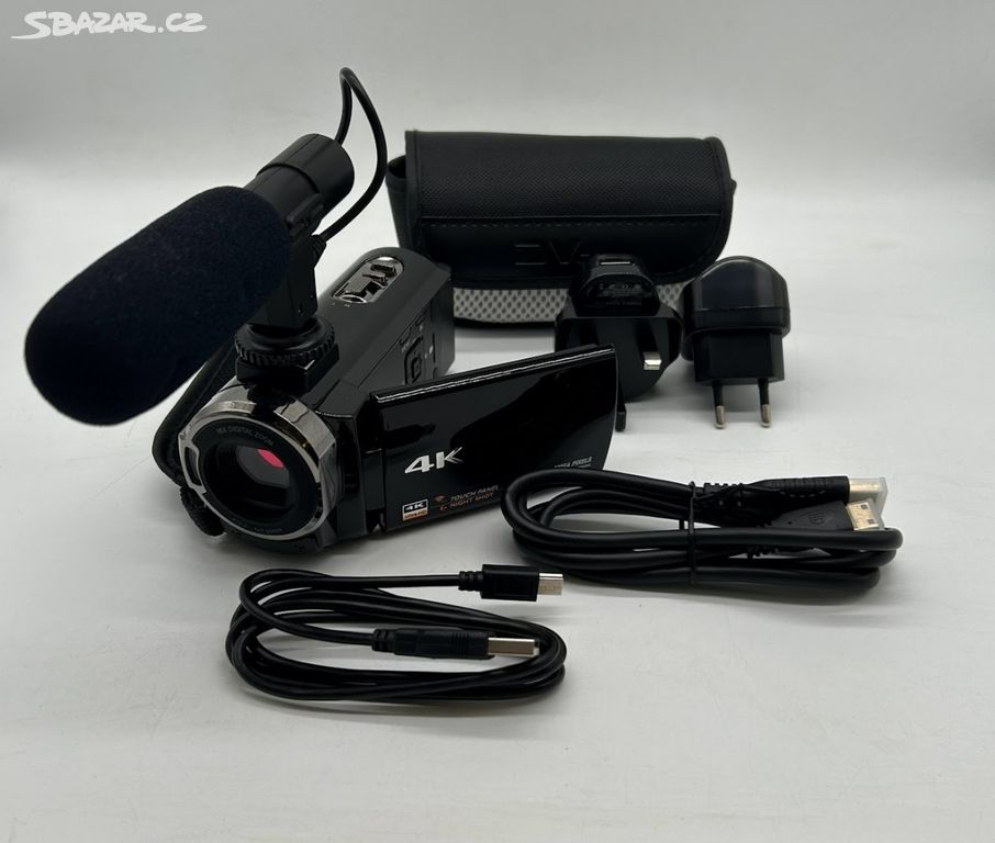Videokamera 4K UHD 60FPS /displej/ 18x zoom / 48MP