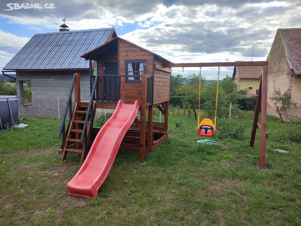 Domeček pro děti dřevěný Middle s dovozem ČR i SR