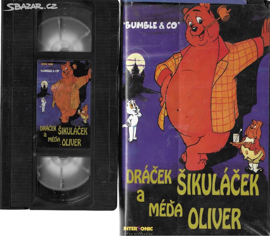 dráček šikuláček a méďa oliver vhs