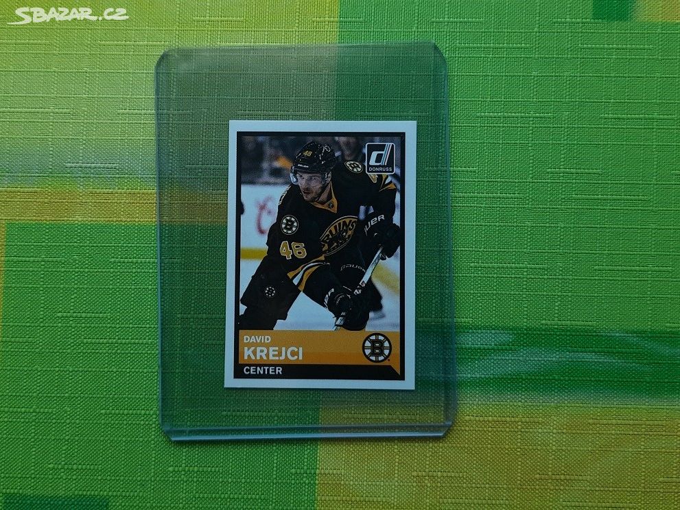 DAVID KREJČÍ #20 Boston Bruins 2015 Sticker