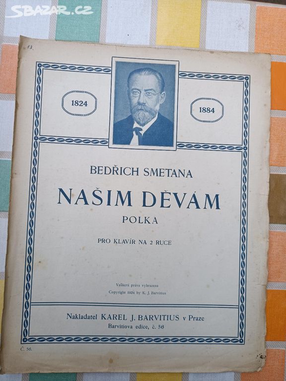 Noty Bedřich Smetana - Našim děvám