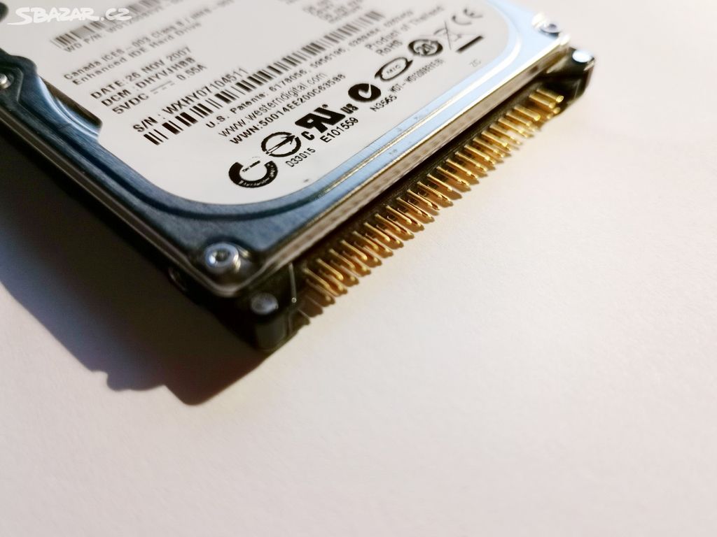 120GB WD Scorpio HDD 2,5" IDE/PATA disk super stav