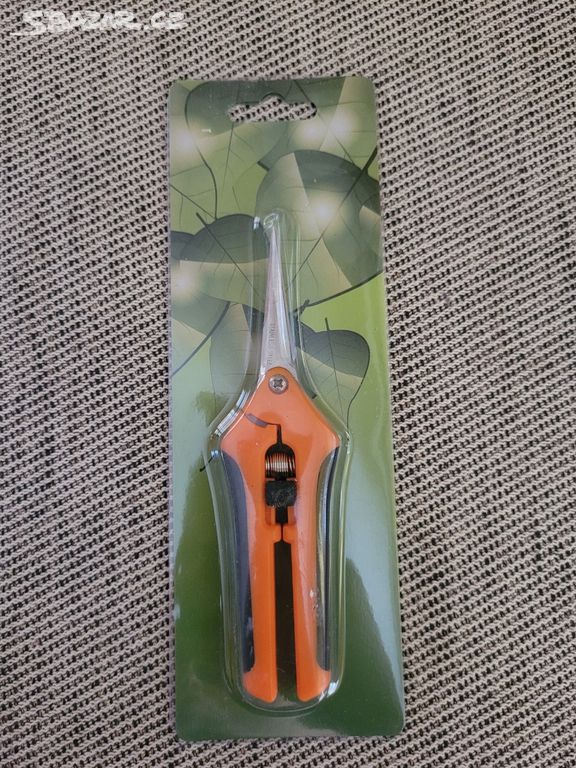 Nové zahradní nůžky oranžové, 16,5 cm
