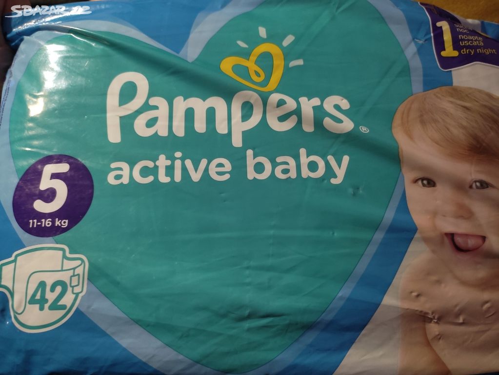Dětské pleny-Pampers active baby vel.5