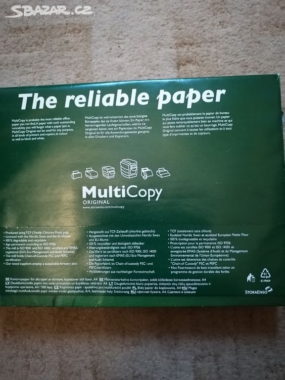 Xeroxový papír A4 bílý 160g