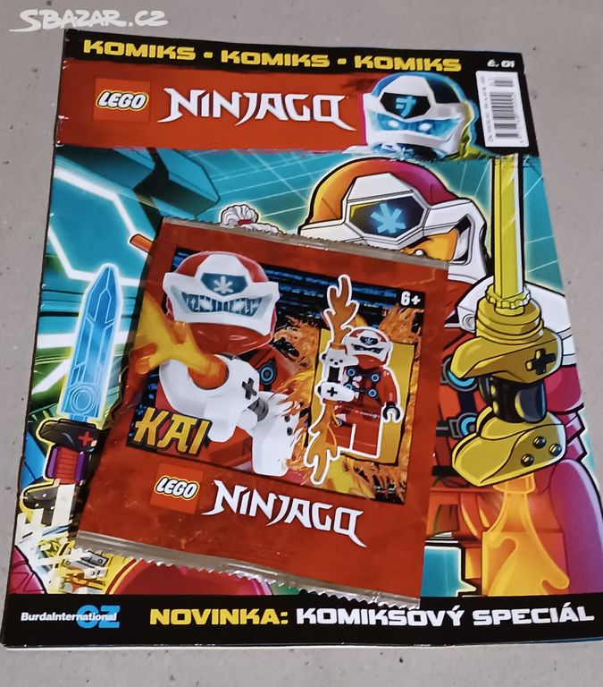 LEGO NINJAGO KOMIKS 1/22 - různé - časopis +hračka