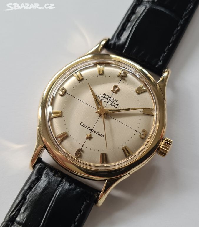 Zlaté hodinky Omega Constellation Automatic 14K