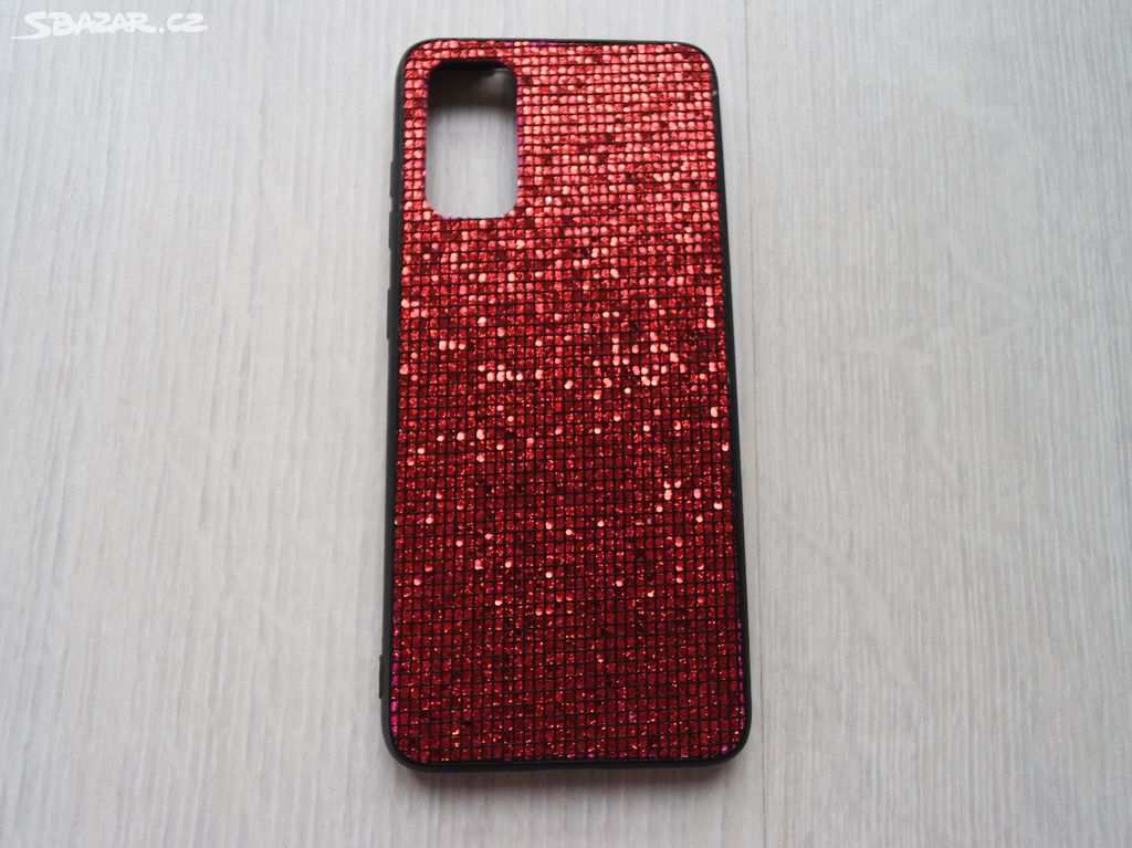 Třpytivý obal na Samsung Galaxy S20 červený - NOVÝ