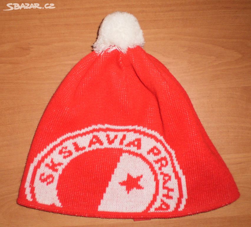 STYLOVÁ ZIMNÍ ČEPICE KULICH SK SLAVIA PRAHA FOTBAL