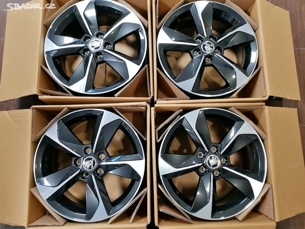 Nové orig alu kola Škoda Fabia IV 16" 5x100 - 4ks