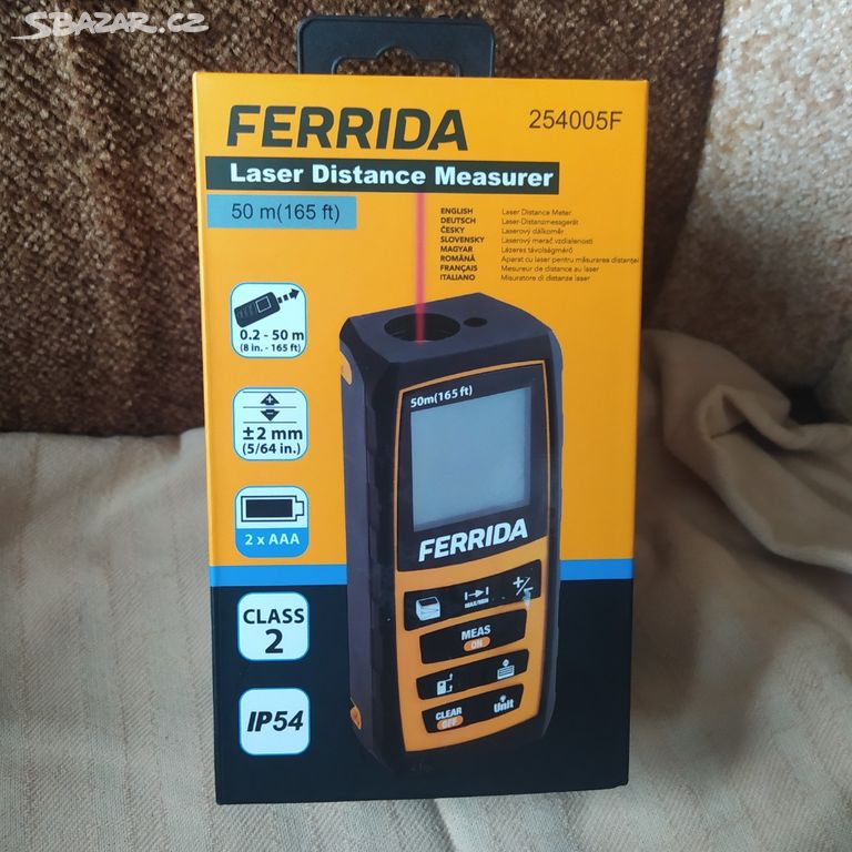 FERRIDA 50m laserový měřič vzdálenosti