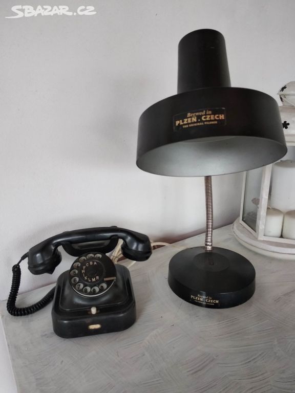 Stará stolní lampa - retro