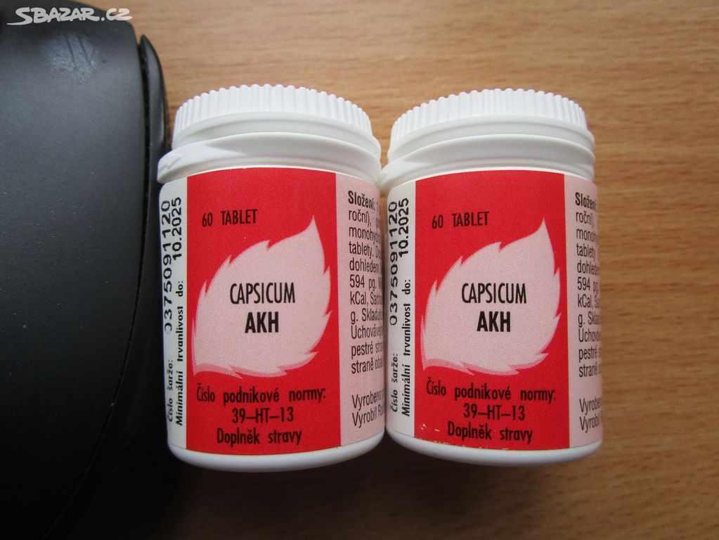 2x nová, v orig. balení homeopatika Capsicum AKH