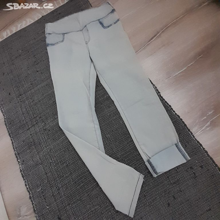 Džínové kalhoty světlé vel.32 FB Sister Nové