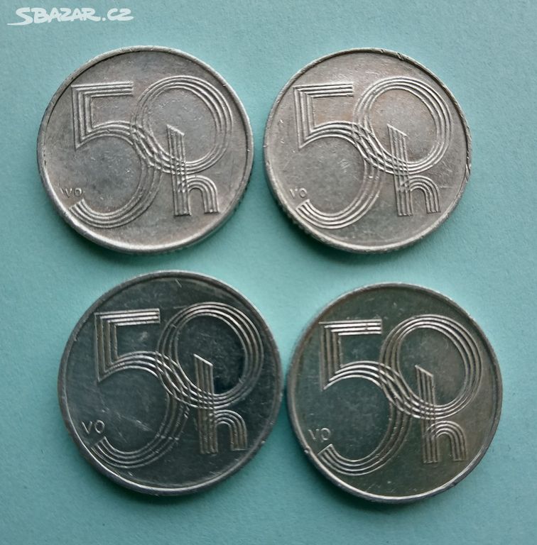 Mince 50 hal 1993 -2006 Česká republika