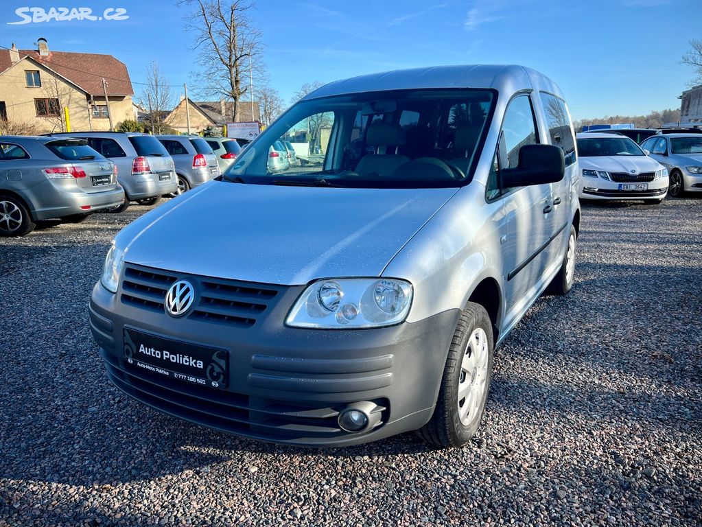 Volkswagen Caddy 1.9 TDI 77 kW 7 míst,Nosič,Stav