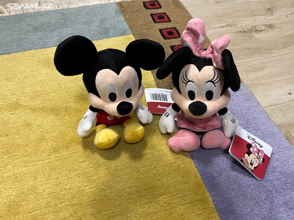 Minnie a Mickey plyšové hračky