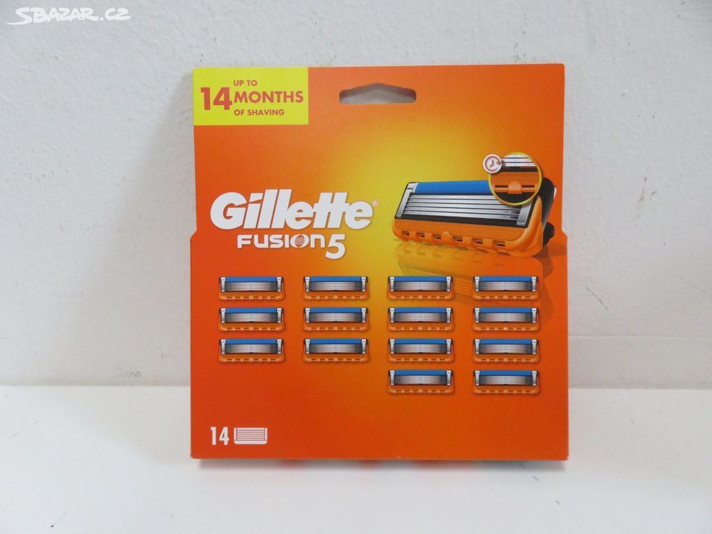 Nové náhradní hlavice Gillette Fusion5 14 ks