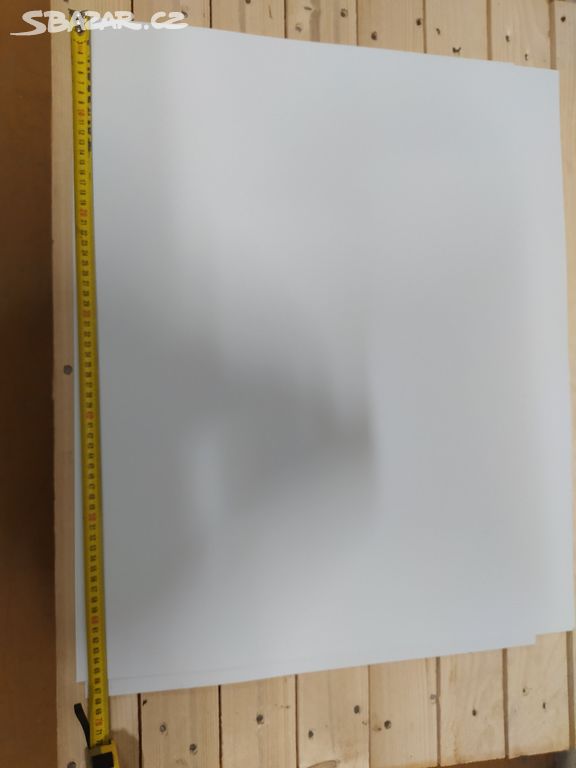 PVC folie 0,6 mm bílá (66x49cm) na šablony po 50ks