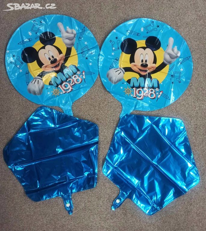 Sada nafukovacích balónků - Mickey Mouse - 4 ks