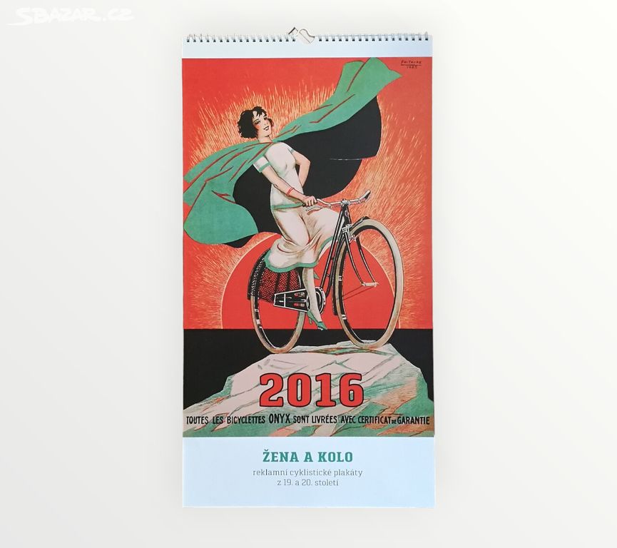 KALENDÁŘ - Žena a kolo 2016 - francouz. plakáty
