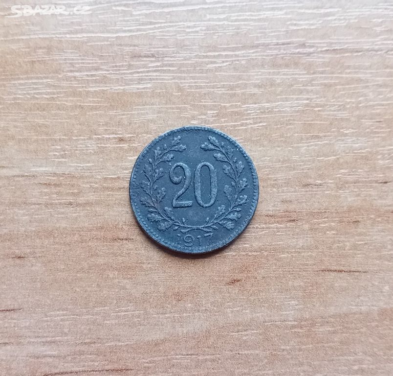 Mince 20 Heller 1917   Rakouská ražba