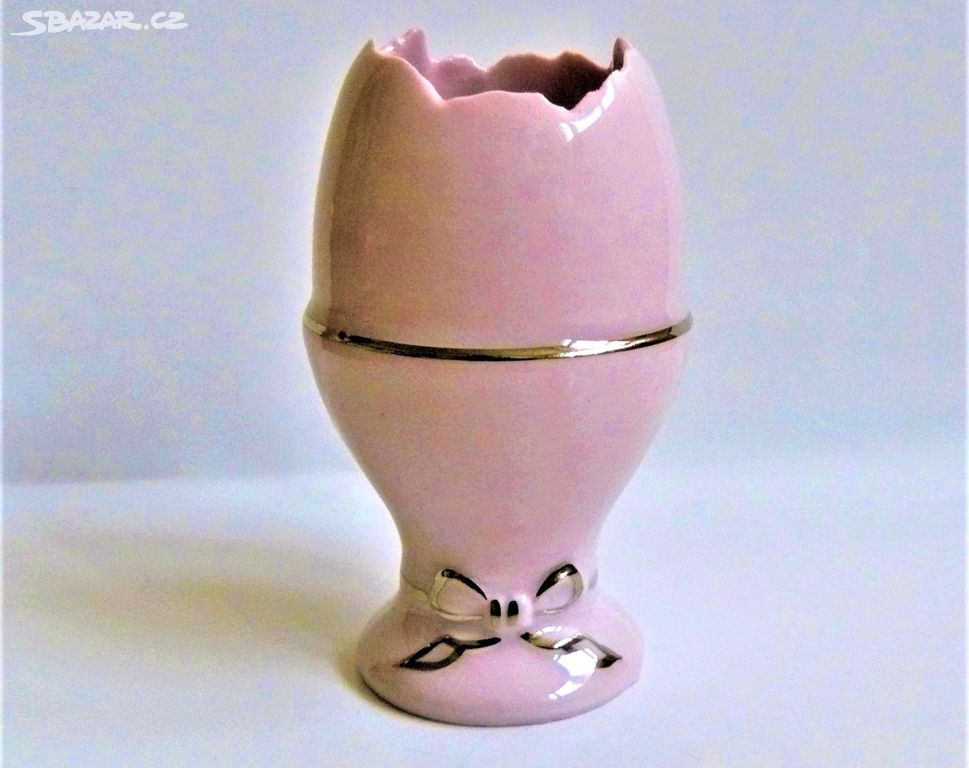 Pirken Hammer - růžový porcelán, stříbrná linka