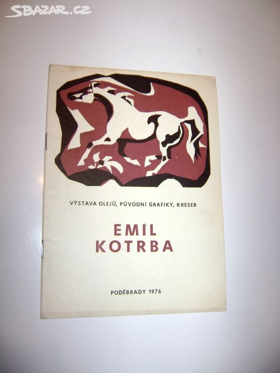 Emil Kotrba katalog výstavy 1976 podpis autora