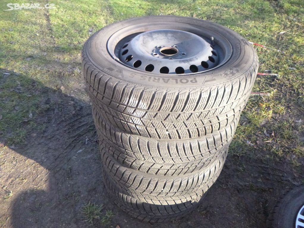 4x disk (5x108) zimní pneu barum 205/55 r16