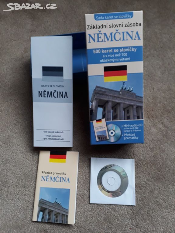 Němčina - základní slovní zásoba + 500 karet