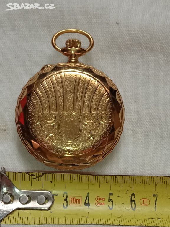 Zlacené kapesní hodinky ANKER HONNEUR - zdobené