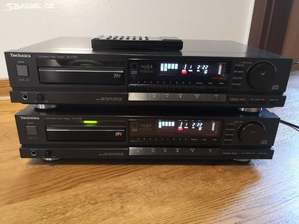 2x CD Technics SL-P720 po servisu, 1x dálka