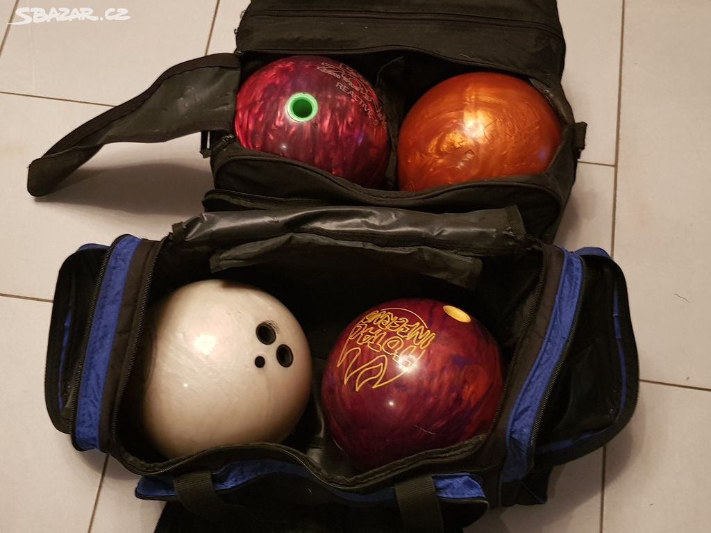 Bowlingové koule 4 ks+2x taška