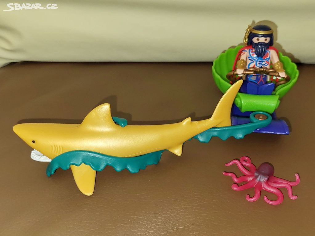 Playmobil Mořský král, žralok a kočár (320)
