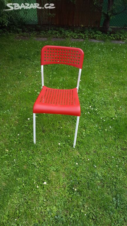 Červené židle Ikea - 3ks